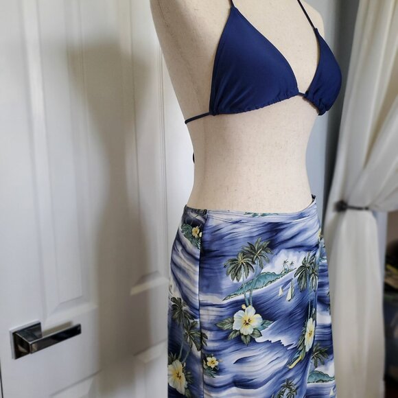 Tommy Bahama Wrap Skirt Hawian Tropical Hibiscus Sm/Med - Picture 1 of 15